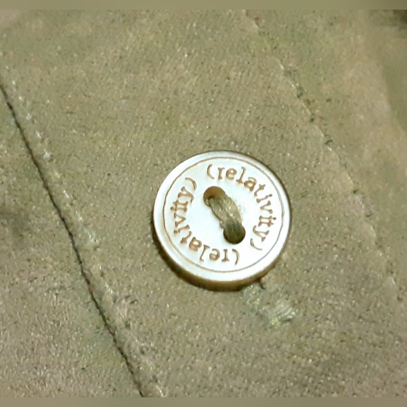 Relativity Green Jacket Blouse Shacket Embroidered w/free slacks - Picture 3 of 10